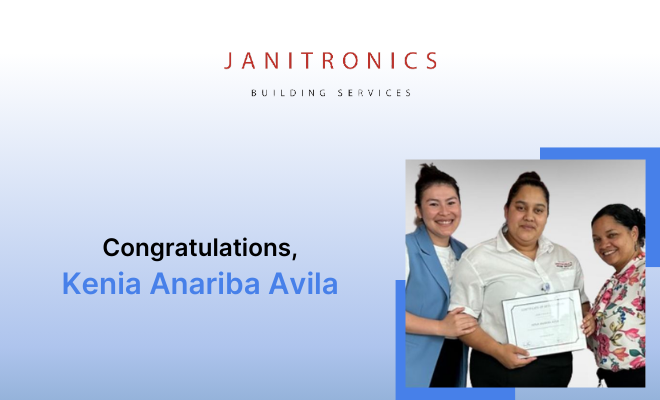 Janitronics celebrates Kenia Anariba Avila’s achievements with a recognition award