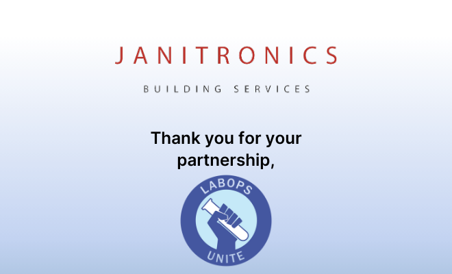 Janitronics thanks LabOps Unite for their valued partnership and collaboration